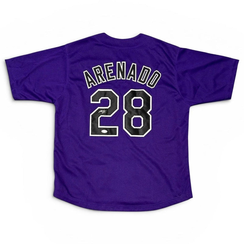 Nolan Arenado Signed Autographed Colorado Rockies Custom Jersey JSA COA
