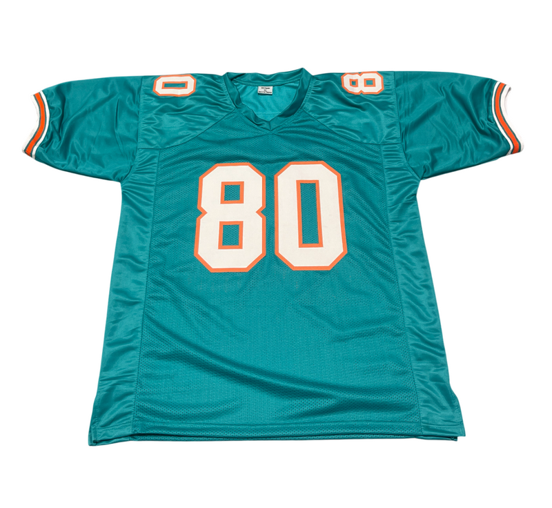 Irving Fryar Signed Miami Dolphins Custom Jersey Beckett Witness BAS COA