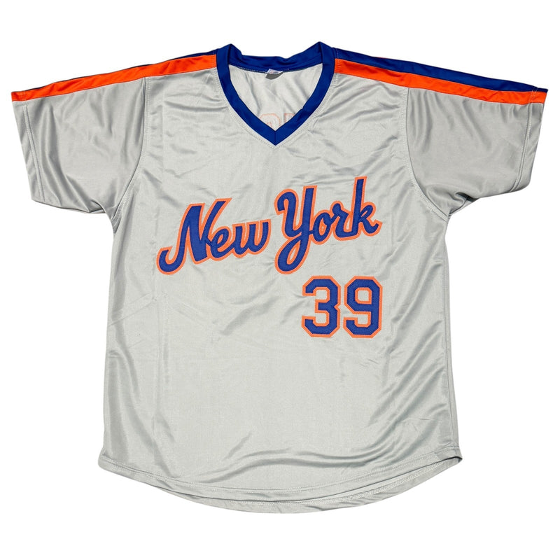 Doug Sisk Signed New York Mets Custom Jersey w/ 86 WSC JSA Witness COA