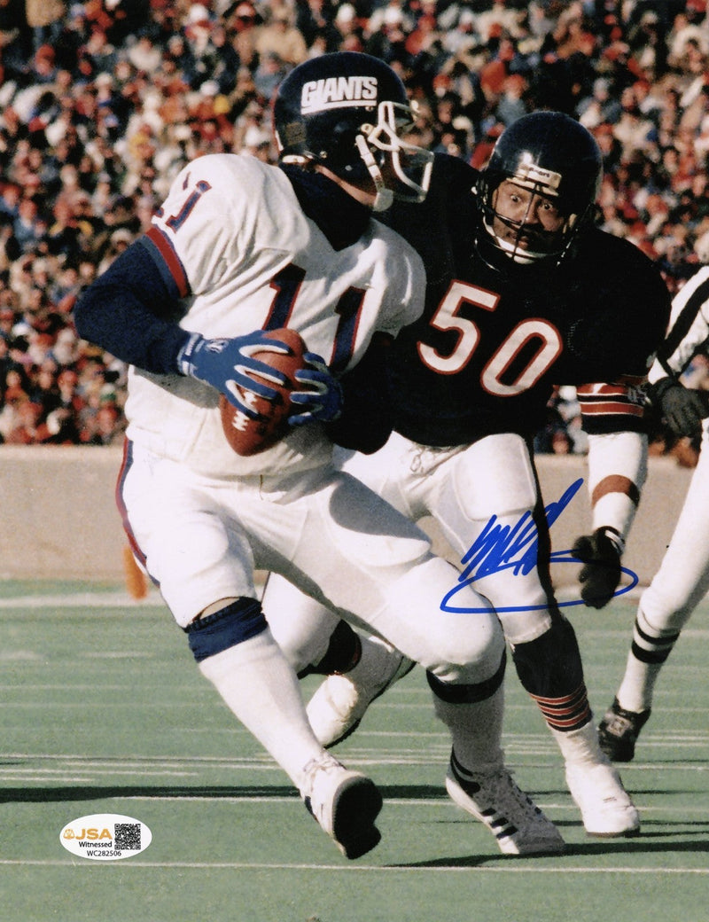 Mike Singletary Signed Autographed Chicago Bears 8x10 Photo JSA WITNESS COA #1
