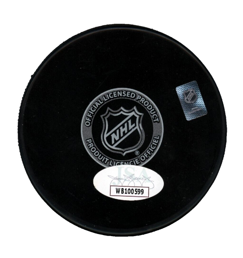 Brett Hull Signed Autographed St Louis Blues Logo  Puck JSA COA