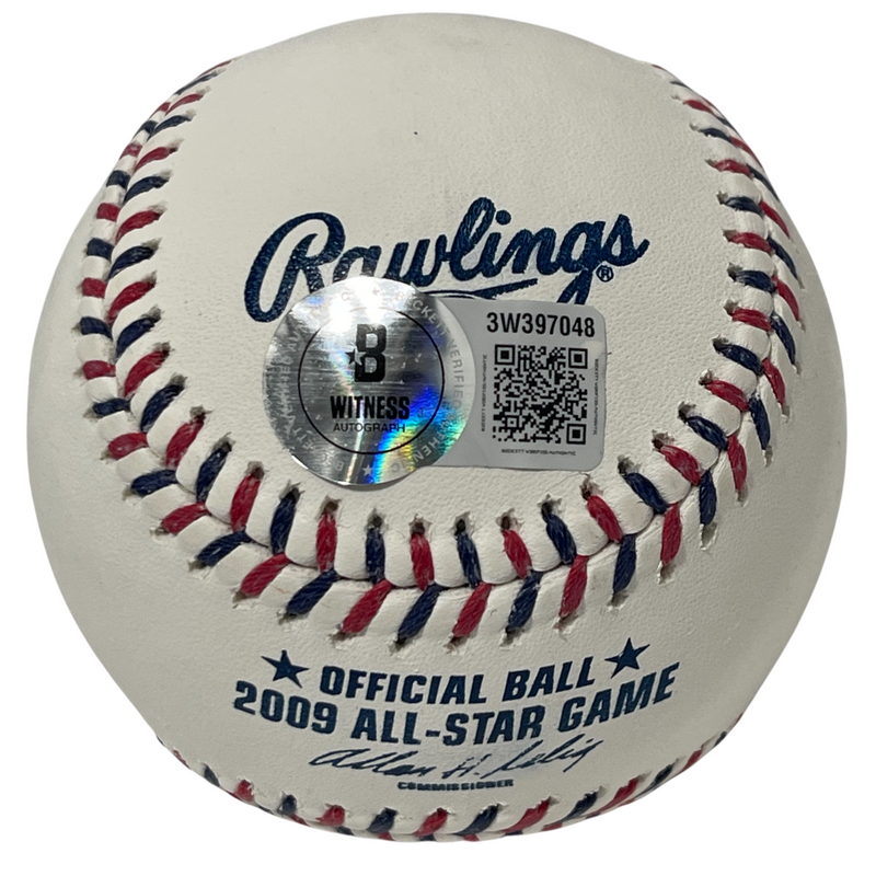 Yadier Molina Signed 2009 All Star Game ASG Baseball Beckett WITNESS BAS COA