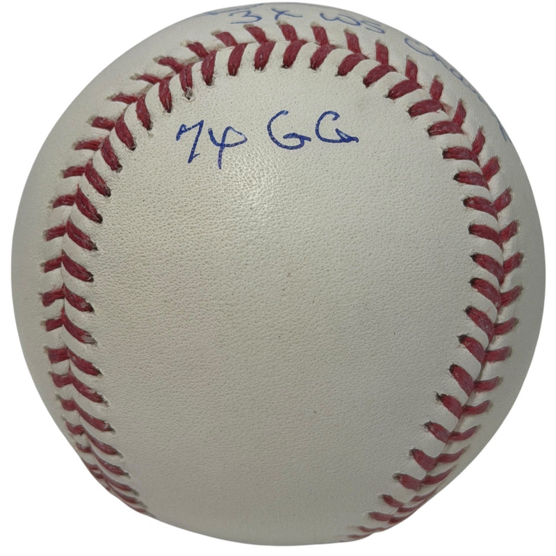 Devon White Signed Autographed ROMLB Baseball w/ 3x Insc JSA Witness COA