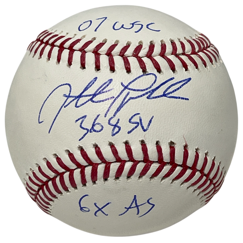Jonathan Papelbon Signed ROMLB Baseball w/ 3x Insc Beckett Witness BAS COA