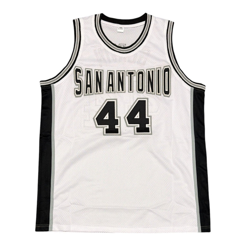 George Gervin Signed San Antonio Spurs Custom Jersey w/ HOF 96 Beckett W BAS COA