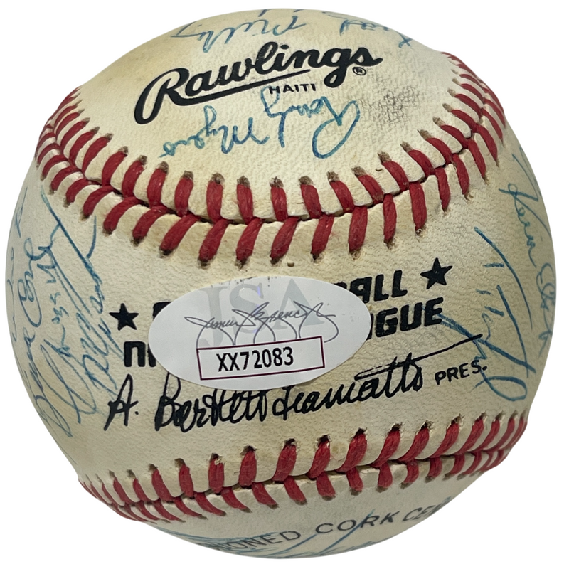 1988 New York Mets Team Signed Autograph ONL National League Baseball JSA LOA B