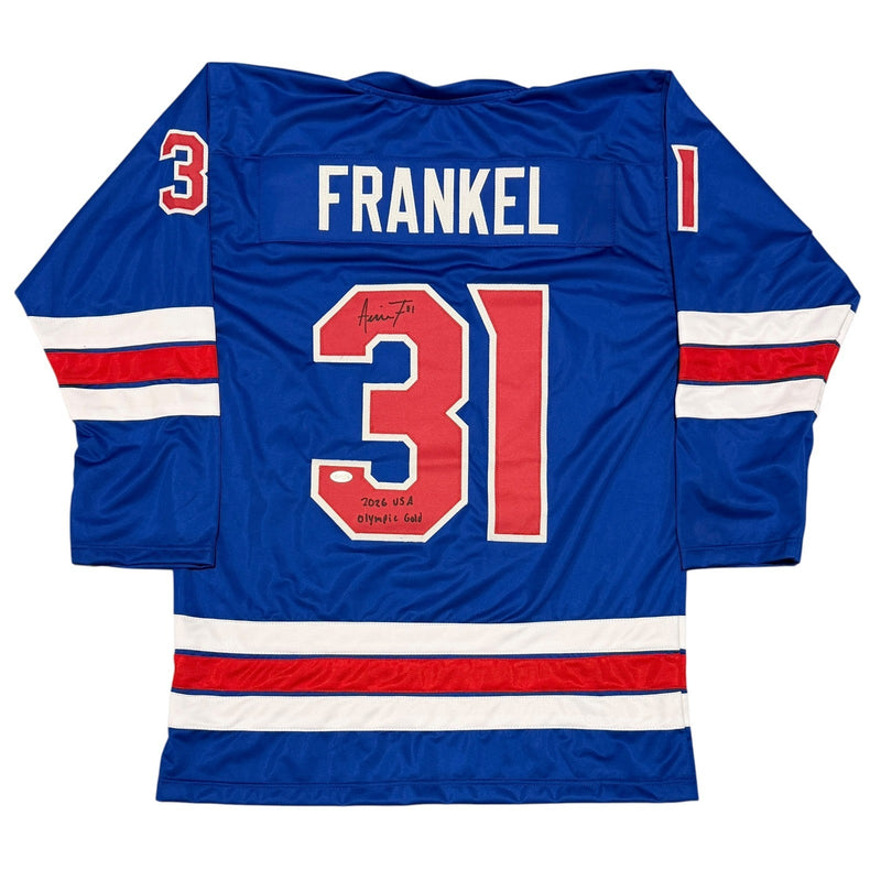 Aerin Frankel Signed USA Hockey Custom Jersey w/ 2026 USA Olympic Gold JSA W COA