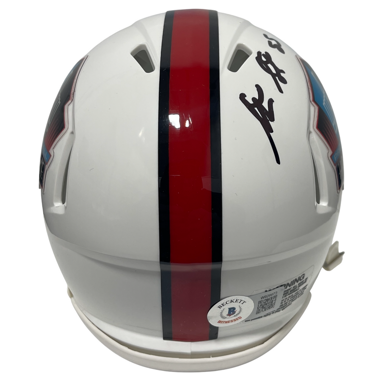 Antonio Gates Signed HOF Logo Mini Helmet Beckett Witness BAS COA Chargers