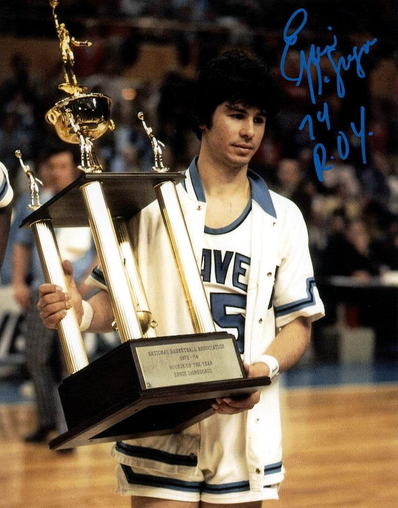 Ernie DiGregorio Signed Buffalo Braves 8x10 Photo w/ 74 ROY LSCM COA #2