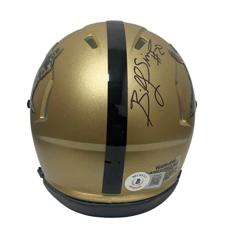 Billy Sims Signed Heisman Mini Helmet w/ 78 Heisman Beckett Witness BAS COA