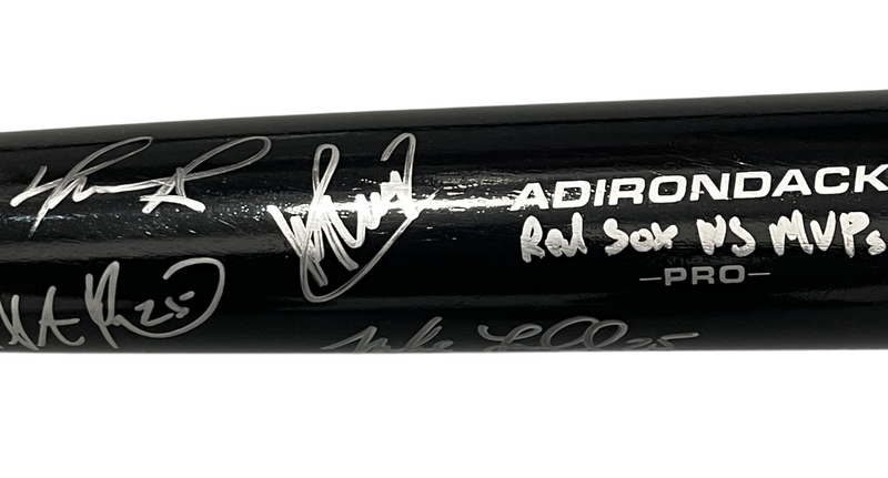 Ortiz Ramirez Lowell Pearce Signed Rawlings Bat w Red Sox MVPs Beckett W BAS COA