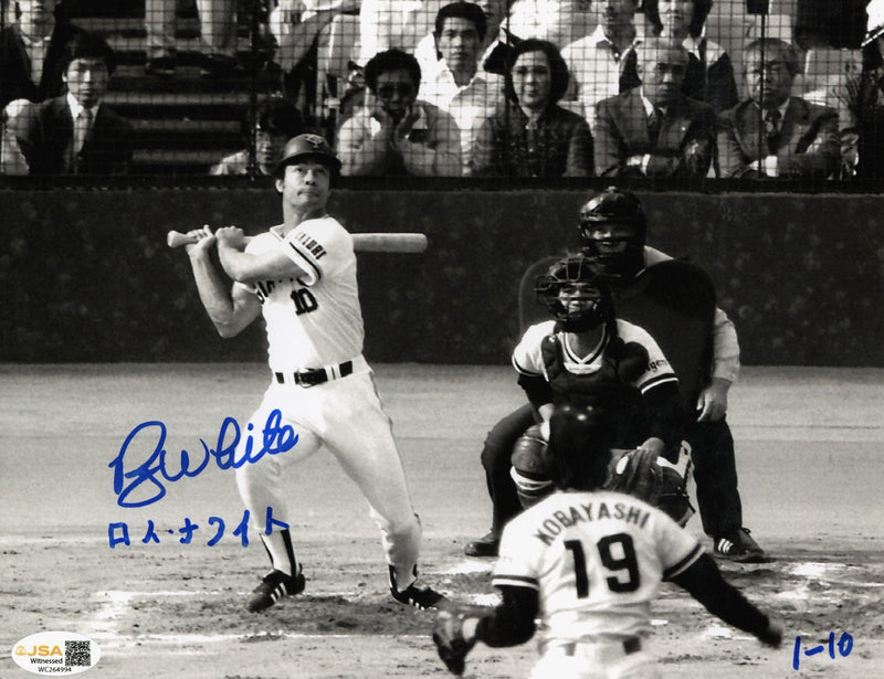 Roy White Signed Autographed w/ KANJI Giants 8x10 Photo LE #/10 JSA WITNESS COA