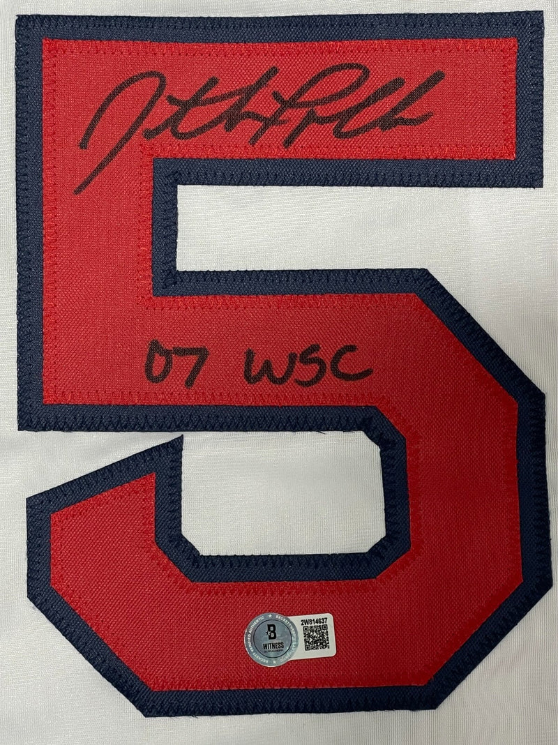 Jonathan Papelbon Signed Boston Red Sox Custom Jersey w 07 WSC Beckett W BAS COA