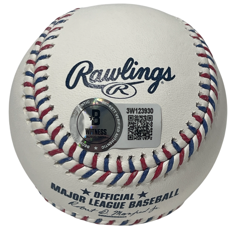 Sammy Sosa Signed Cubs Logo ROMLB Baseball w/ 98 NL MVP Beckett Witness BAS COA