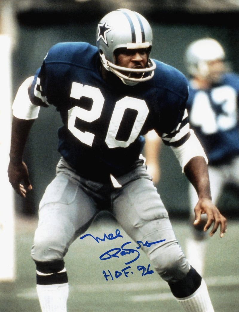 Mel Renfro Signed Autographed Dallas Cowboys 8x10 Photo w/ HOF 96 LSCM COA #2