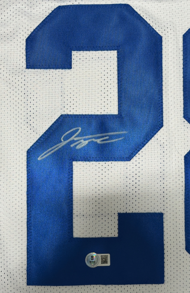 Jonathan Taylor Signed Indianapolis Colts Custom Jersey Beckett Witness BAS COA