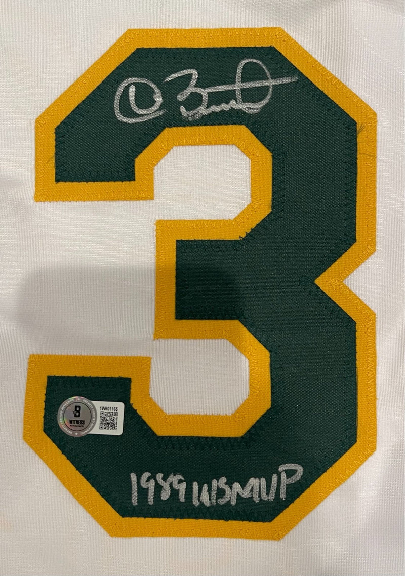 Dave Stewart Signed Oakland Athletics Custom Jersey 89 WS MVP Beckett W BAS COA