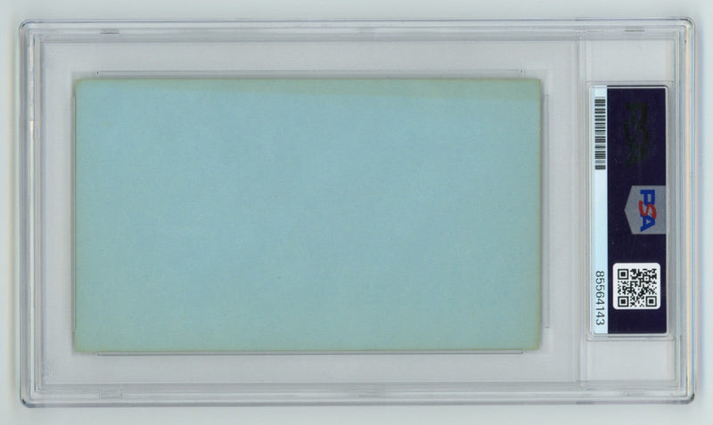 Hank Greenberg Signed Autographed 3x5 Index Card Cut PSA 10 Auto Gem Mt Tigers B