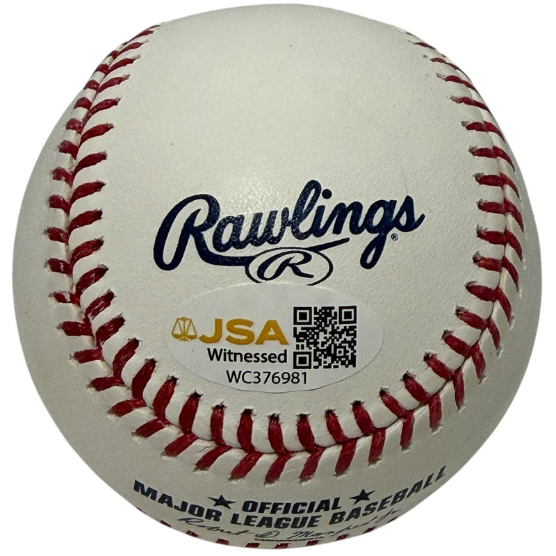 Jonah Tong Signed Autographed Mets NYC City Connect Baseball JSA Witness COA