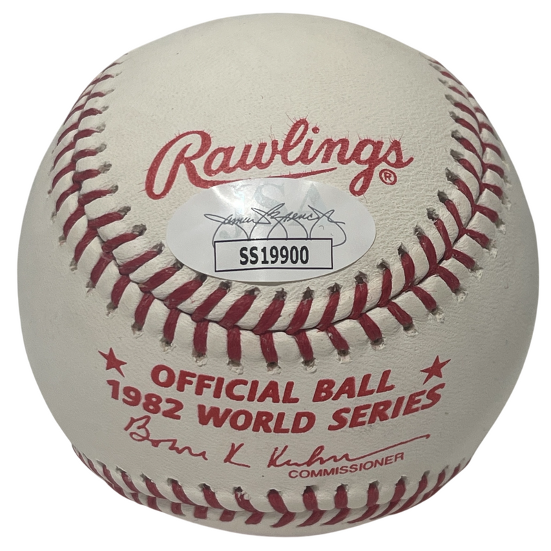 Keith Hernandez Signed 1982 World Series ROMLB Baseball w/ 2 Ins JSA COA NY Mets