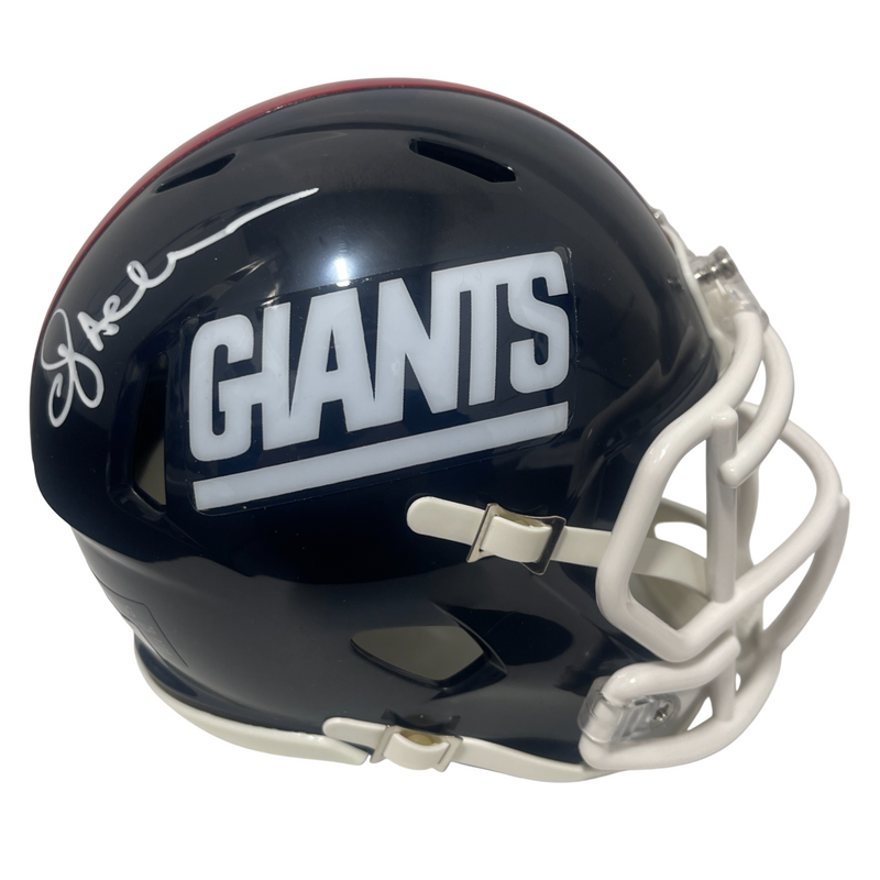 Ottis Anderson Signed Giants TB Mini Helmet Beckett Witness BAS COA
