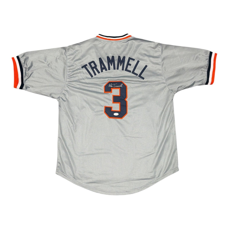Alan Trammell Signed Autographed Detroit Tigers Custom Jersey JSA Witness COA