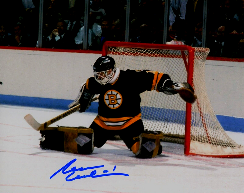 Rejean Lemelin Signed Autographed Boston Bruins 8x10 Photo LSCM COA #1