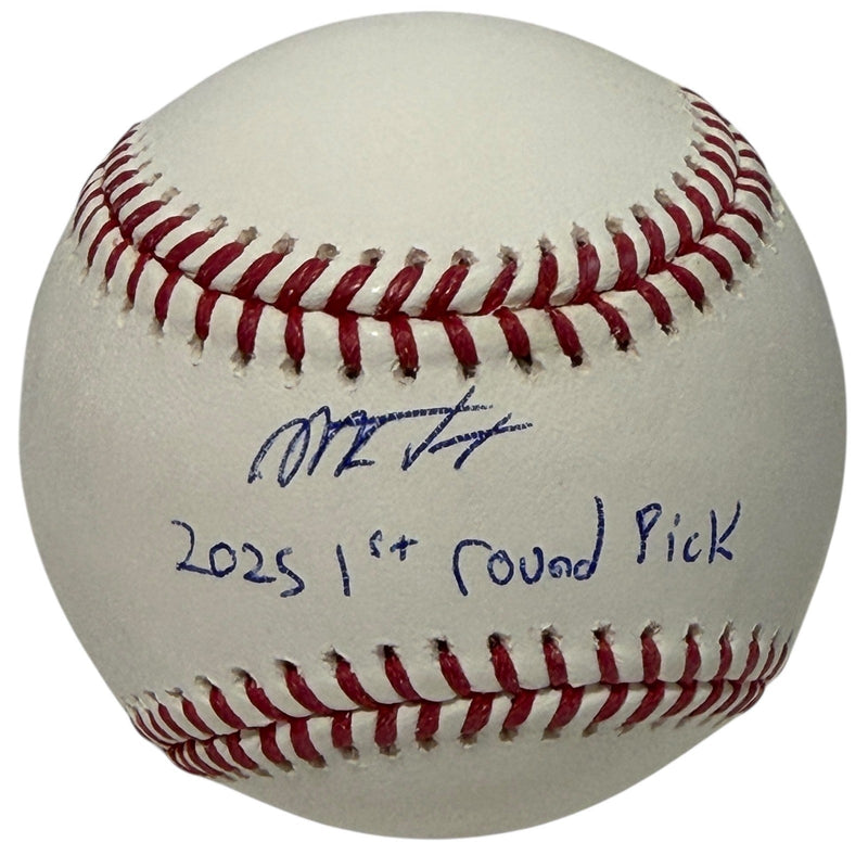 Mitch Voit Signed Autographed ROMLB Baseball w/ 2025 1st Rd Pick JSA Witness COA