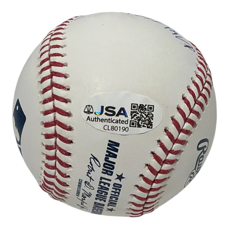 Vladimir Guerrero Sr Signed Autographed ROMLB Baseball w/ 3x Insc JSA COA Angles