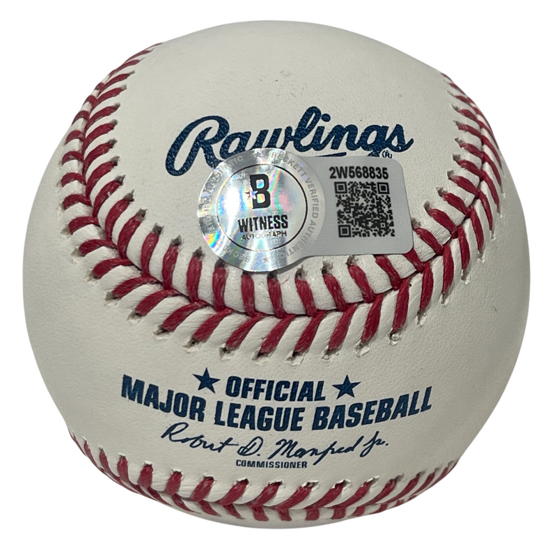 Rick Monday Signed Autographed ROMLB Baseball Beckett Witness BAS COA
