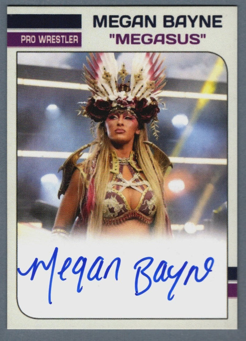 Megan Bayne AEW Signed Autographed Custom Card Auto LSCM COA