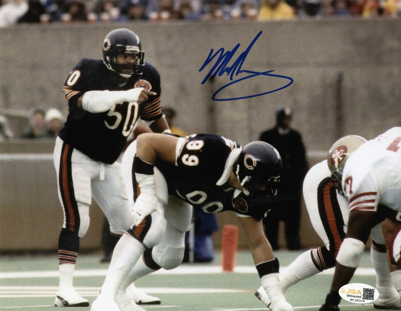 Mike Singletary Signed Autographed Chicago Bears 8x10 Photo JSA WITNESS COA #2