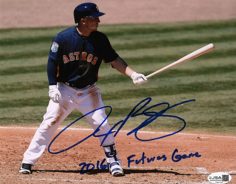 Alex Bregman Signed Houston Astros 8x10 Photo w 2016 Futures Game JSA COA