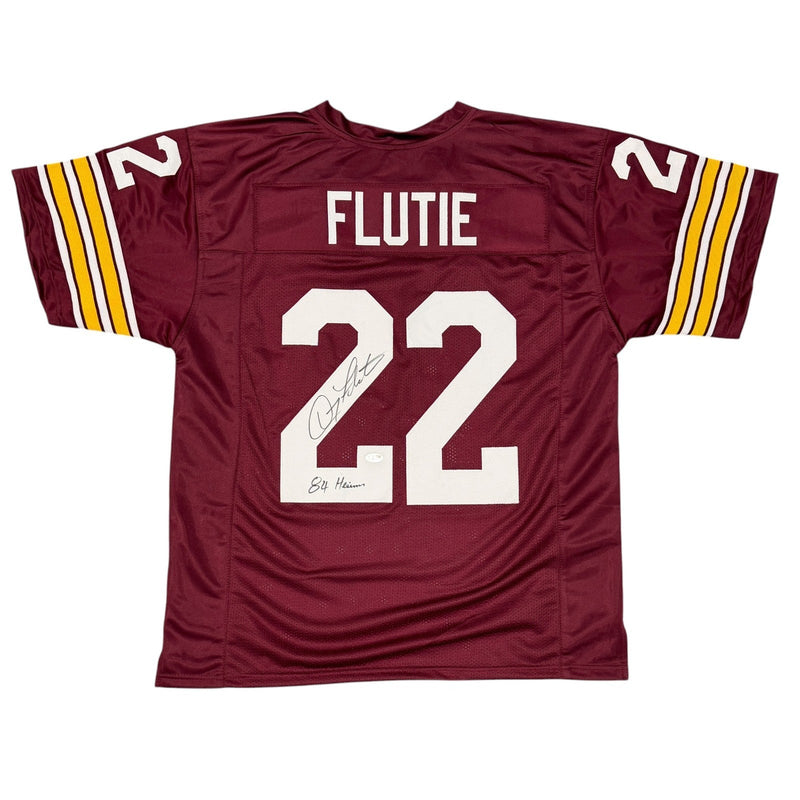 Doug Flutie Signed Boston College Custom Jersey w/ 84 Heisman JSA Witness COA