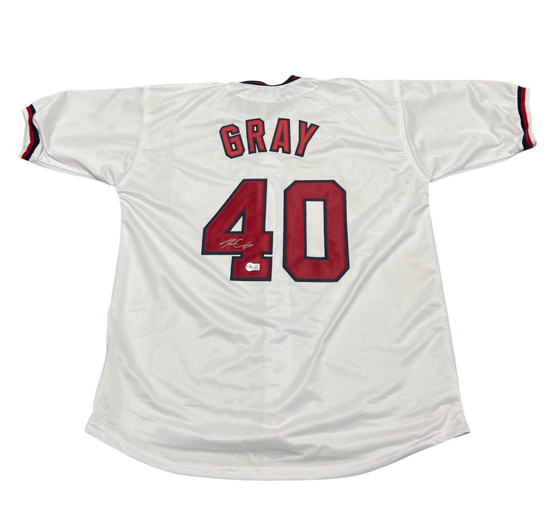 Josiah Gray Signed Auto Washington Nationals Custom Jersey Beckett Wit BAS COA