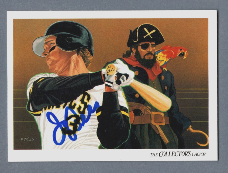 Jay Bell Signed Autographed 1993 Upper Deck #830 LSCM COA Pittsburgh Pirates