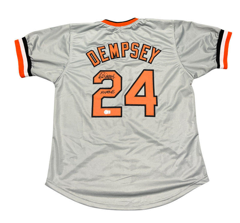 Rick Dempsey Signed Orioles Custom Jersey w/ MVP 83 WS Beckett Witness BAS COA