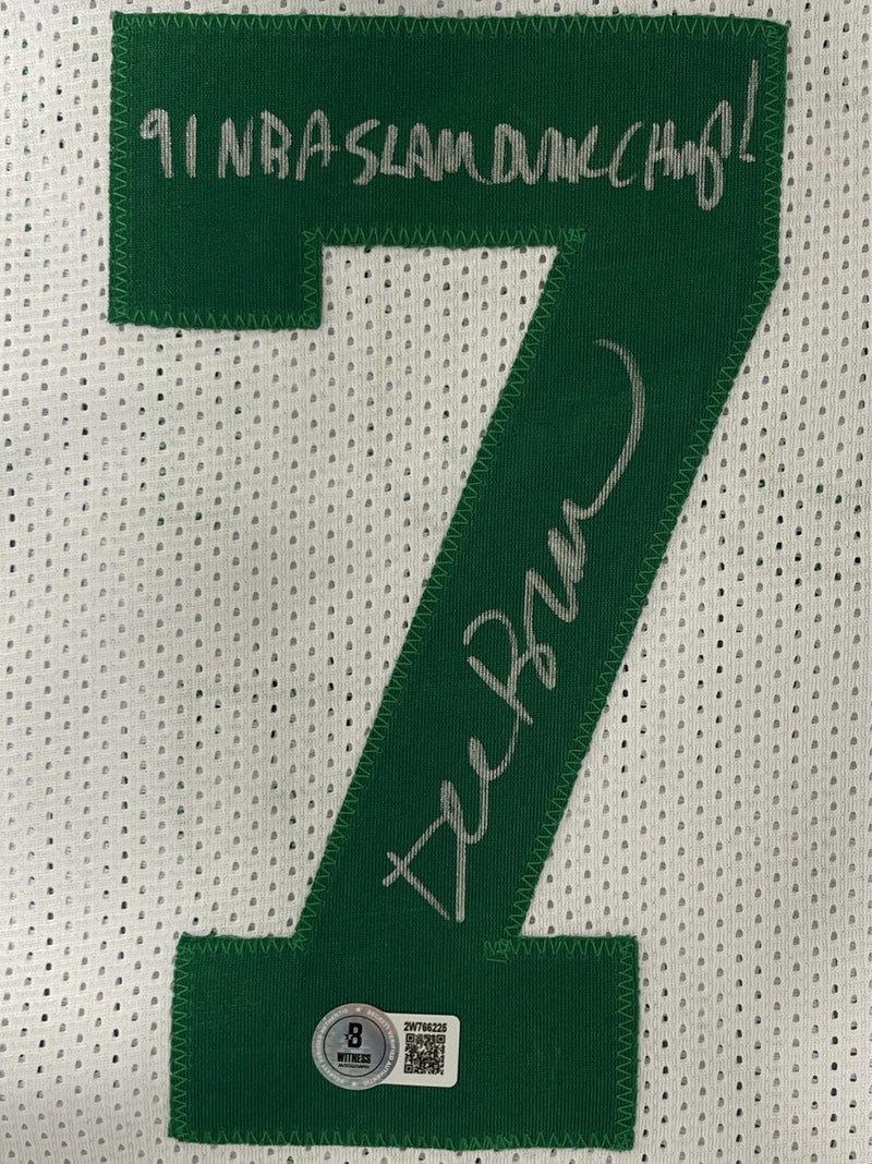 Dee Brown Signed Celtics Custom Jersey 91 NBA Slam Dunk Champ Beckett W BAS COA