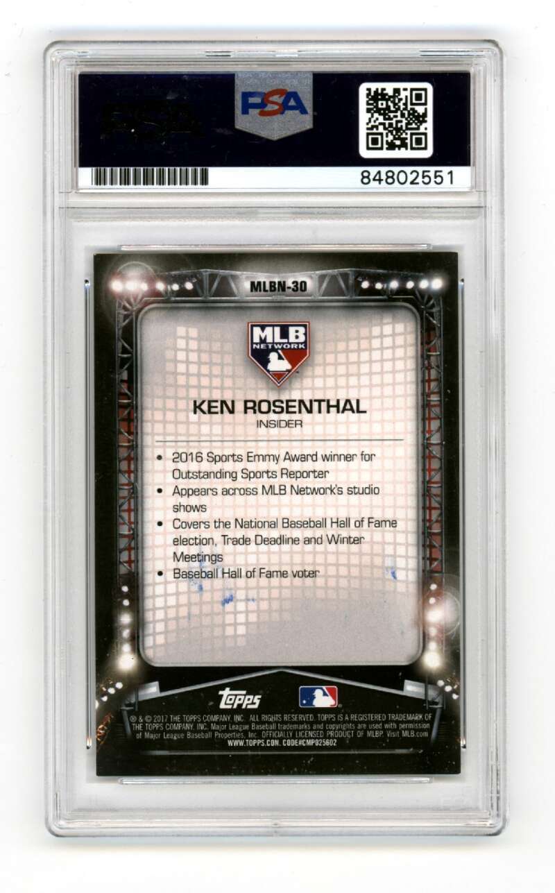 Ken Rosenthal 2017 Topps MLB Network MLBN-30 Signed PSA Authentic Auto