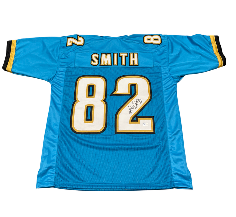 Jimmy Smith Signed Jacksonville Jaguars Custom Jersey Beckett Witness BAS COA