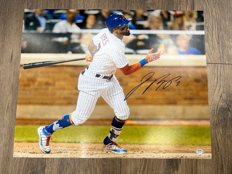 Jose Reyes Signed Auto Autographed 16x20 Photo New York Mets Hitting PSA ITP COA