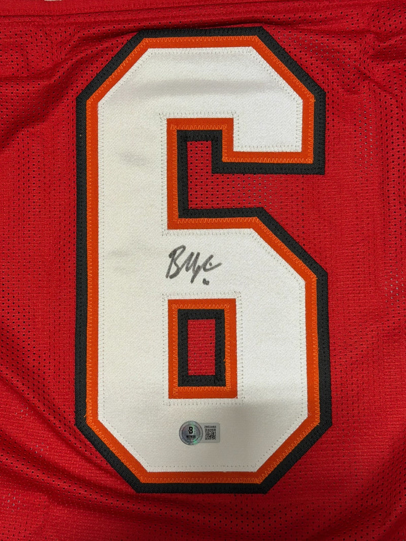 Baker Mayfield Signed Tampa Bay Buccaneers Custom Jersey Beckett Witness BAS COA