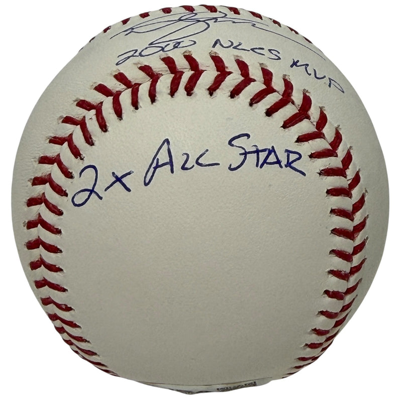 Mike Hampton Signed Autographed ROMLB Baseball w/ 3 Insc JSA COA New York Mets