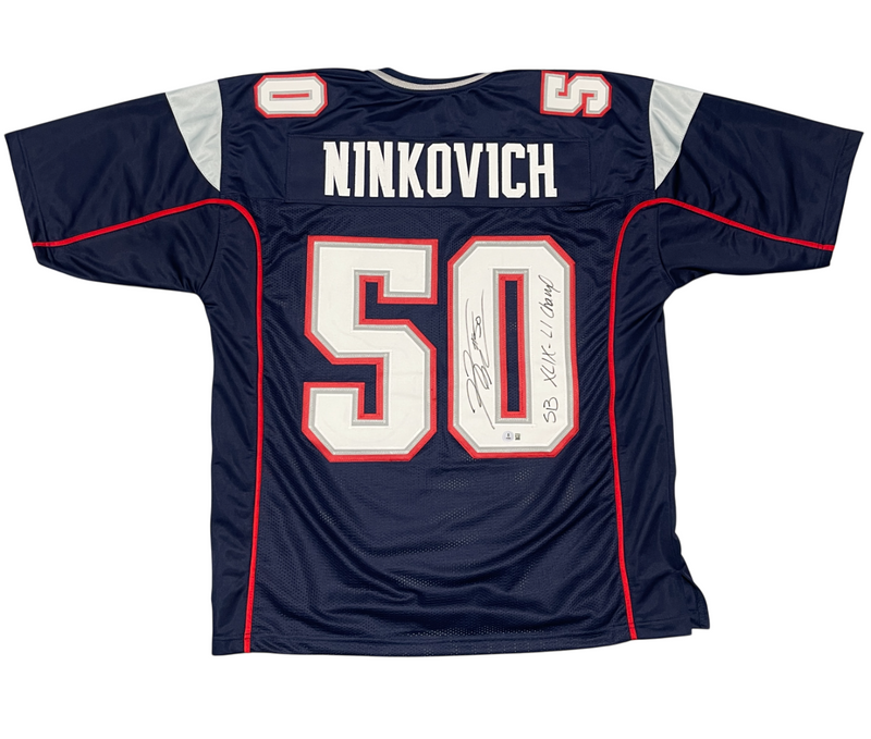 Rob Ninkovich Signed Patriots Custom Jersey w SB XLIX LI Champ Beckett W BAS COA