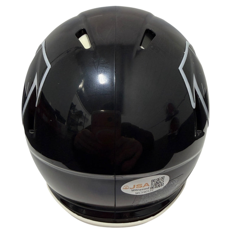 Andre Rison Signed Atlanta Falcons TB 90-02 Mini Helmet JSA Witness COA