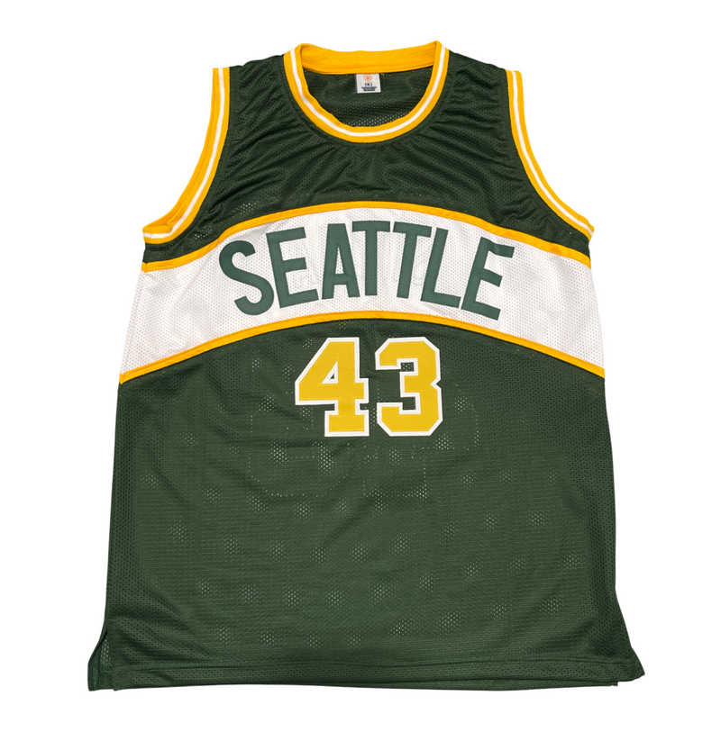 Jack Sikma Signed Seattle Sonics Custom Jersey w/ HOF 19 Beckett Witness BAS COA