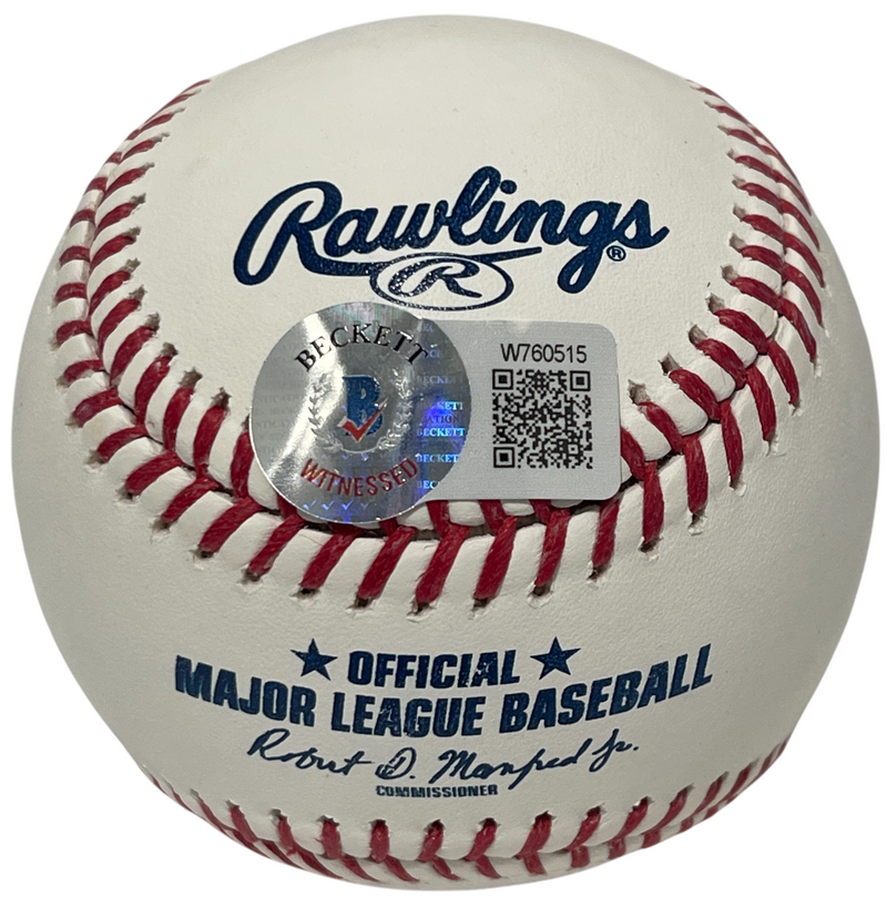 Shane Bieber Signed ROMLB Baseball w/ Not Justin Beckett BAS COA Guardians