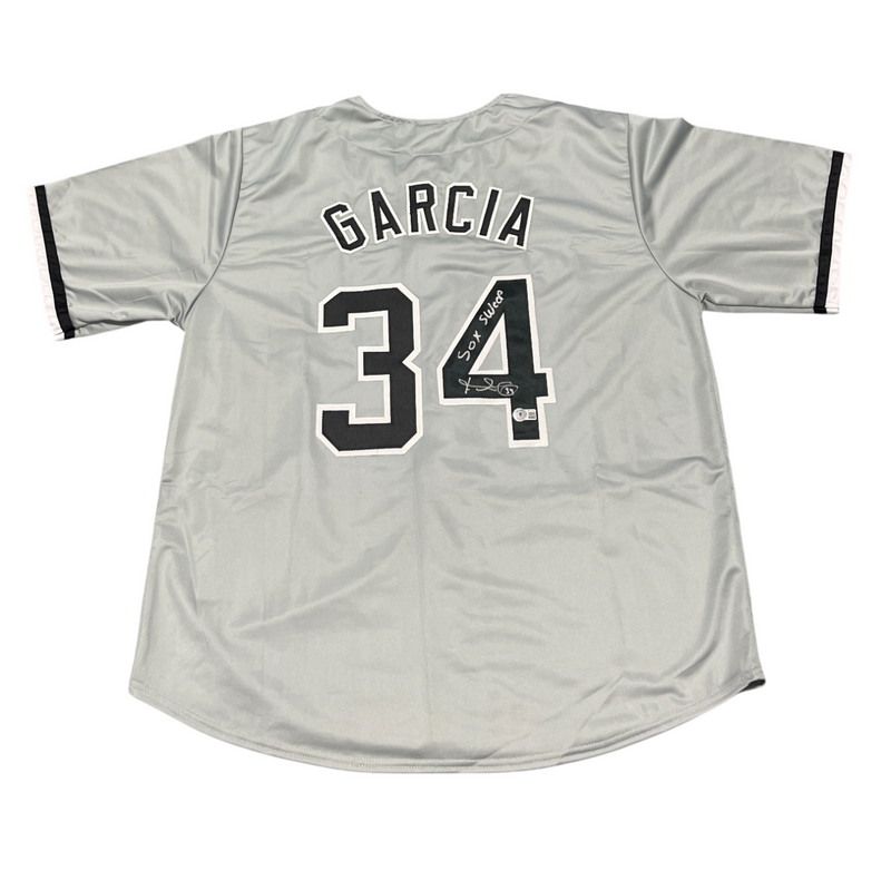 Freddy Garcia Signed Chicago Custom Grey Jersey w Sox Sweep Beckett BAS COA