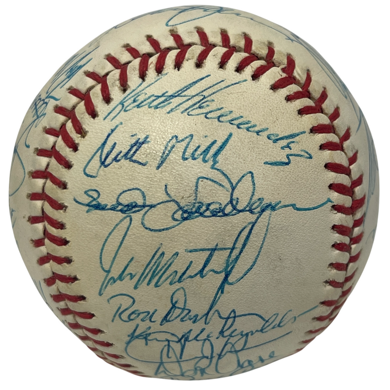 1989 New York Mets Team Signed Autograph ONL National League Baseball JSA LOA A