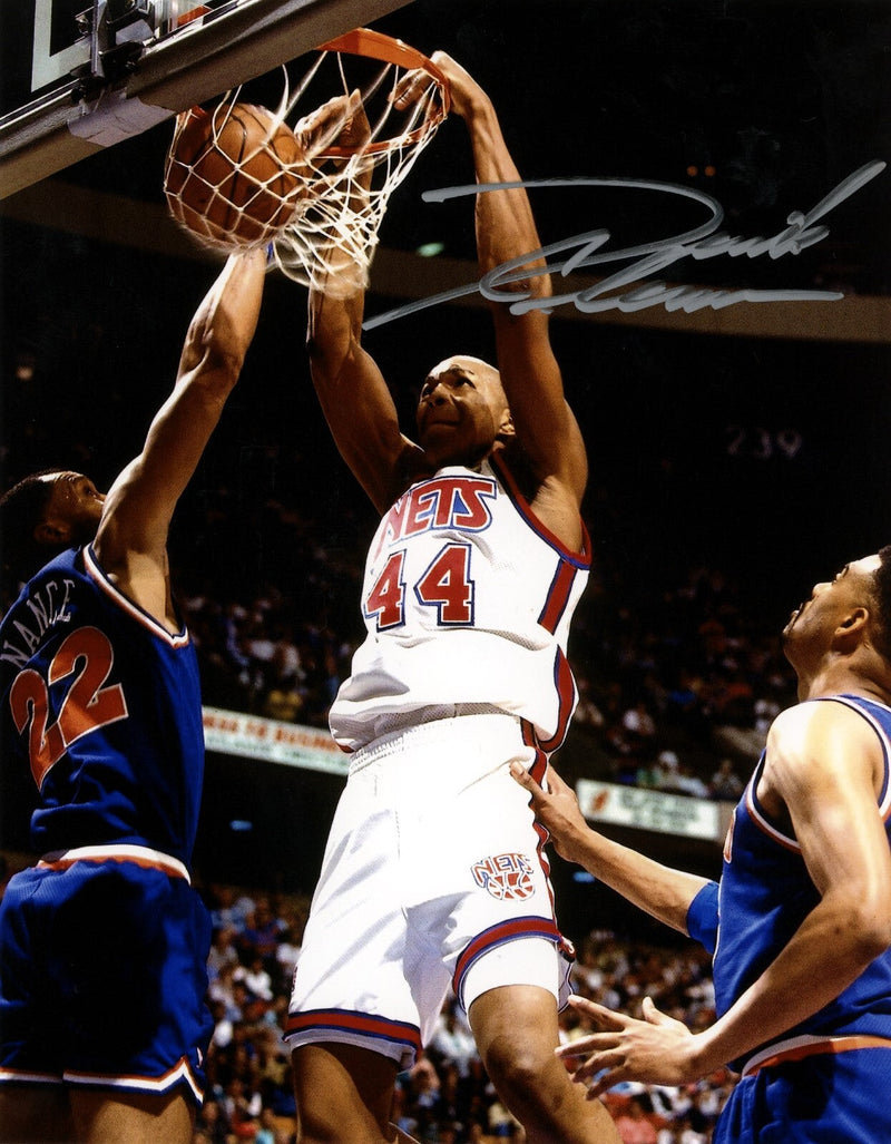 Derrick Coleman Signed Autographed New Jersey Nets 8x10 Photo LSCM COA #2